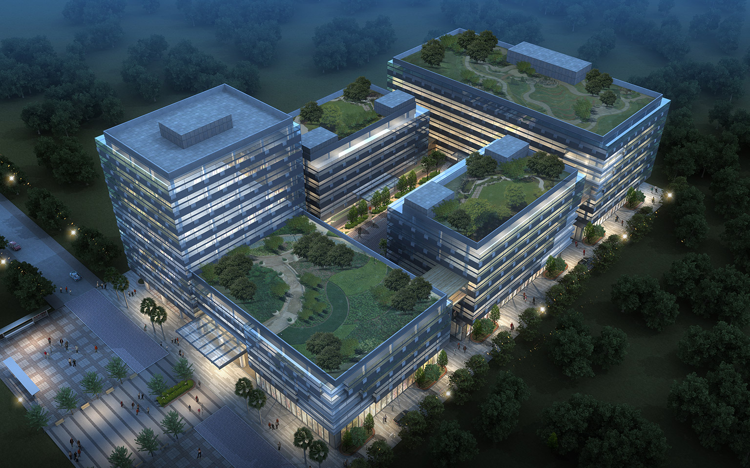電子公司總部產(chǎn)業(yè)園規(guī)劃設(shè)計(jì)案例1