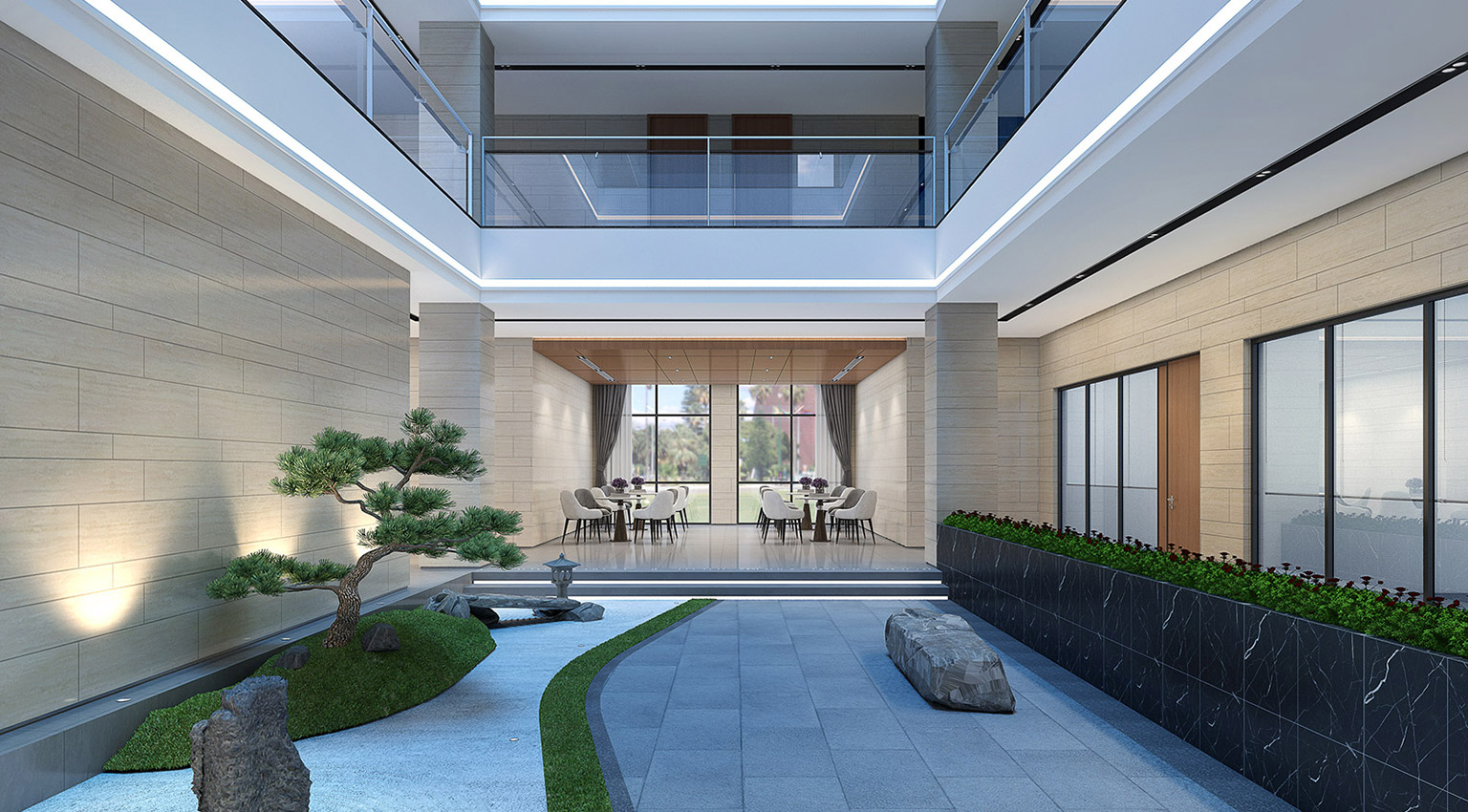 電子廠辦公樓裝修設(shè)計案例2