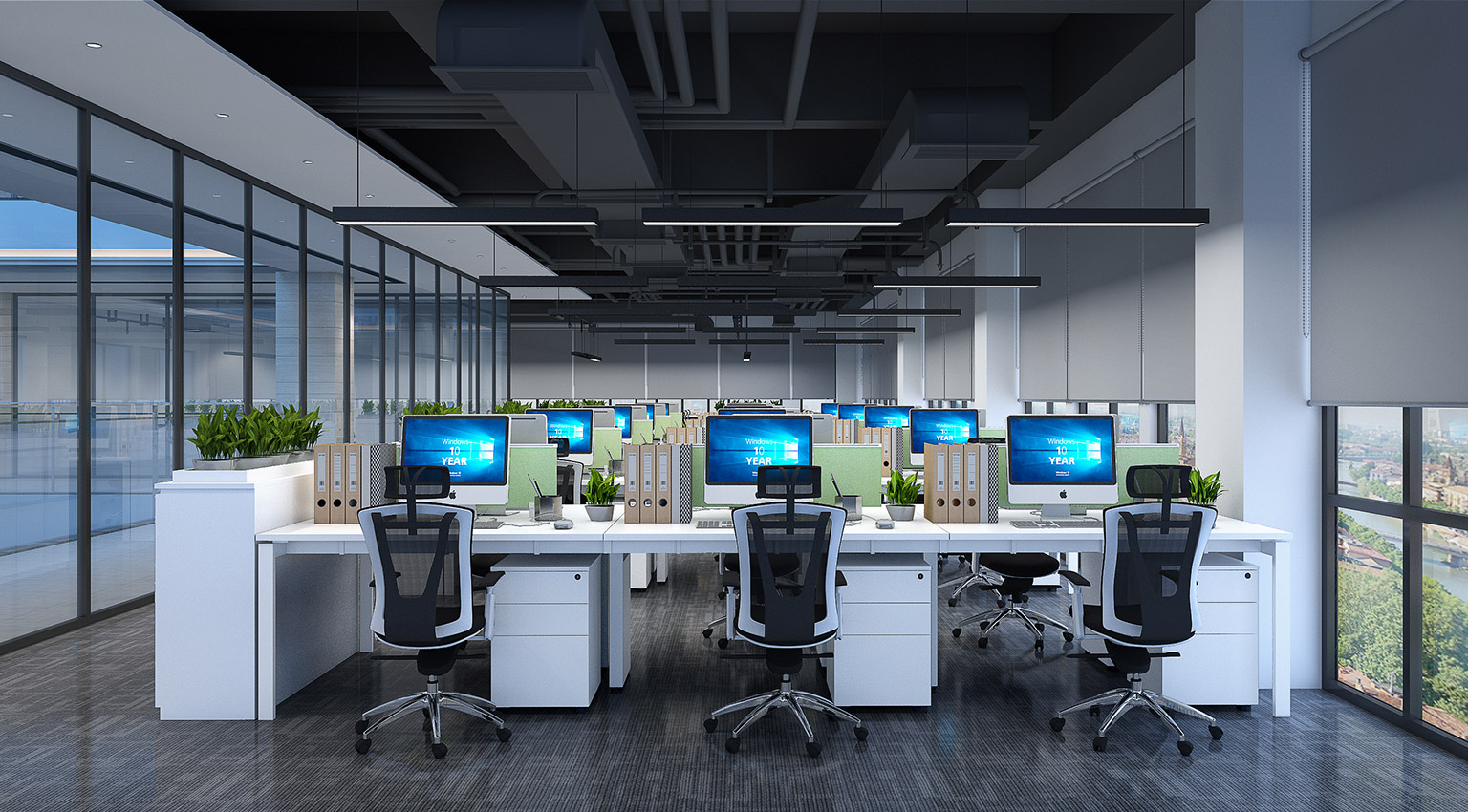 電子廠辦公樓裝修設(shè)計案例3