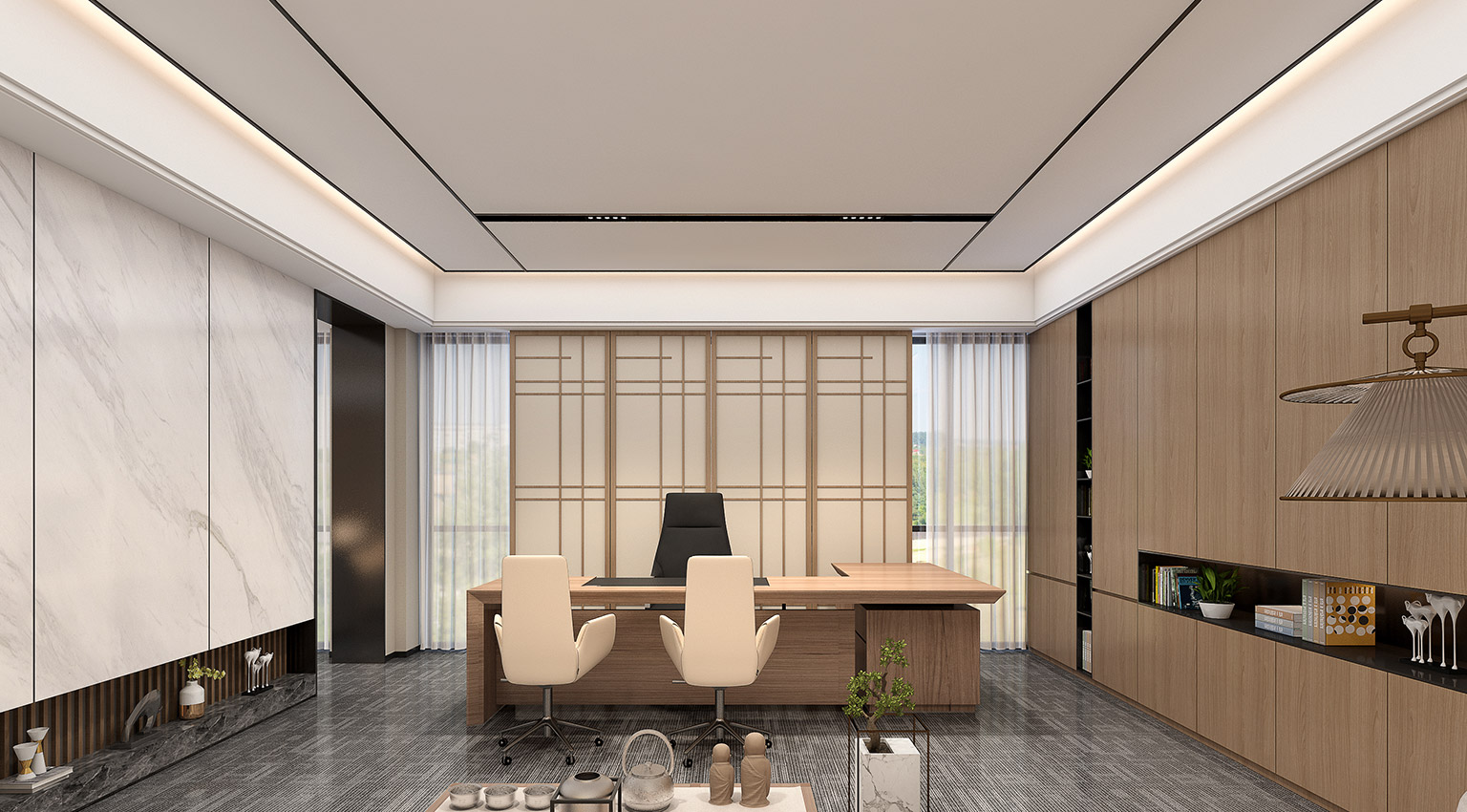 電子廠辦公樓裝修設(shè)計案例4